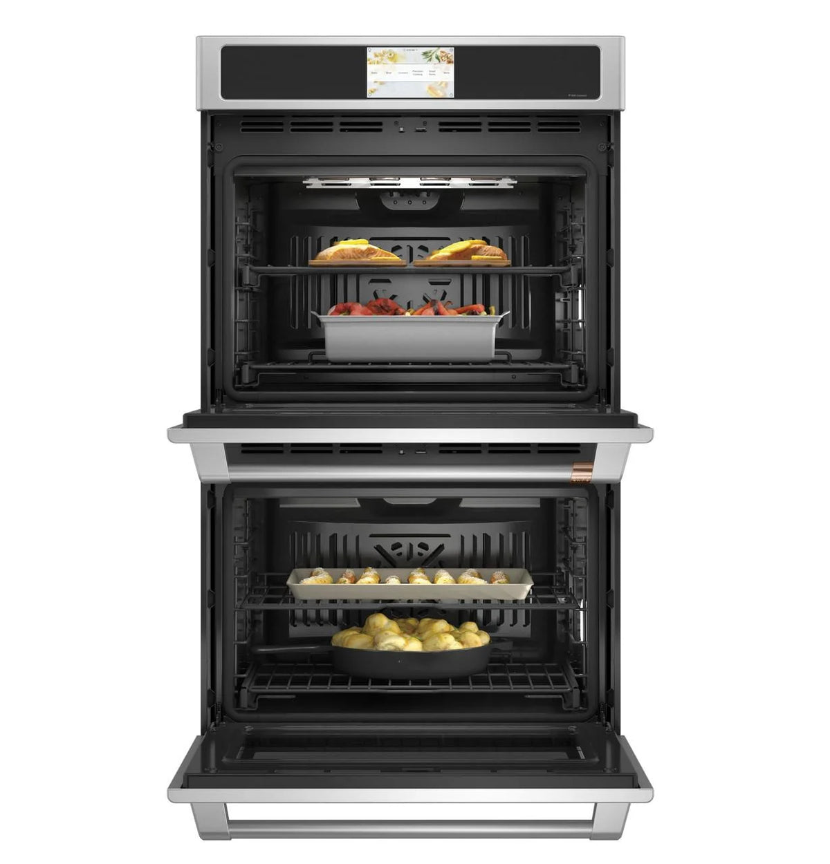 30 inch Stainless Built-In Double Electric Convection Wall Oven M603