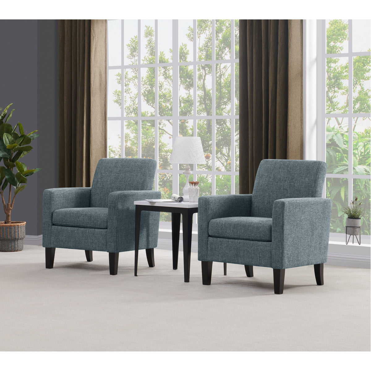 Pink Set of 2 Track Arm Chairs G7902