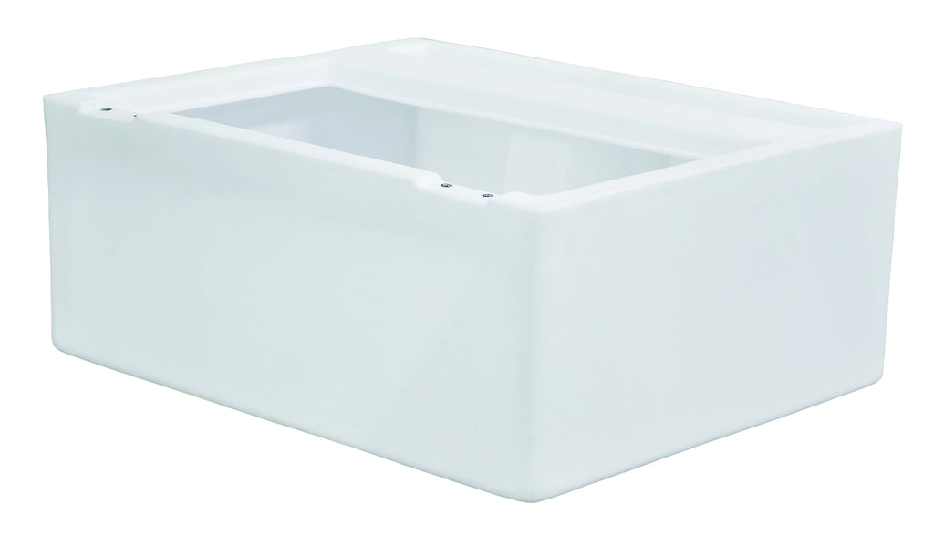 White Pontoon Bench Seat Base X57289