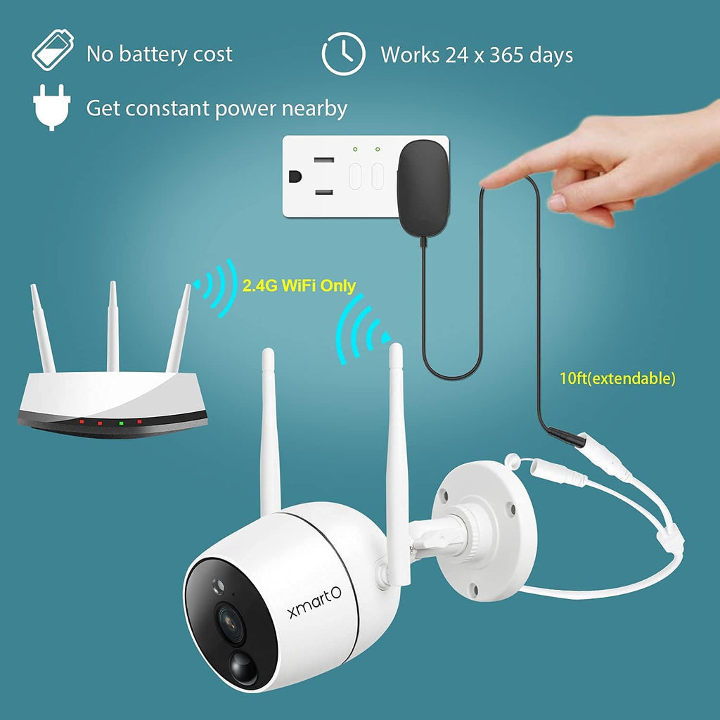 2K Wireless Security Camera with Night Vision (Pack of 2) W81460
