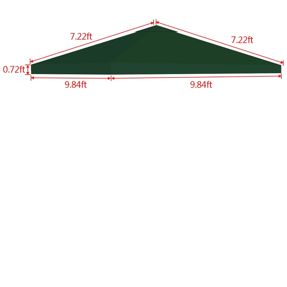 10FTx10FT Replacement Canopy Top Gazebo Tent Sunshade Cover Z9018
