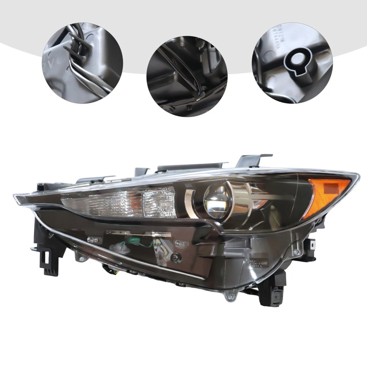 LED Halogen Headlight Set 2Pcs Left Right Side M632442