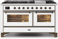 White Dual Fuel Propane Gas Range N81114