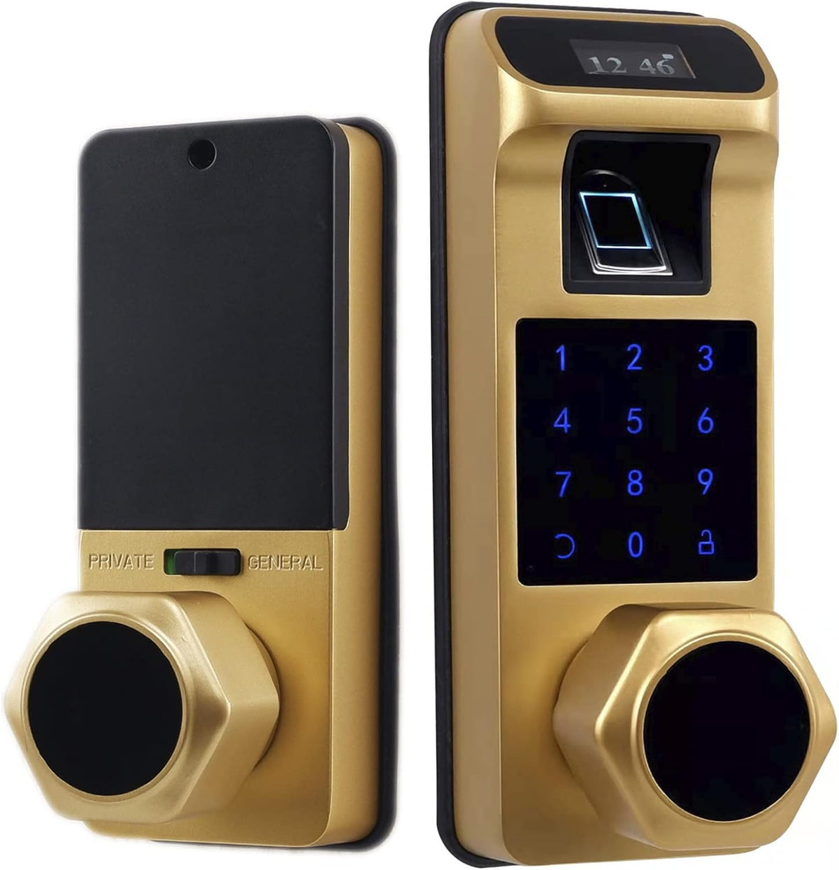 Aged Bronze Touchscreen Keyless Door Lock S587984