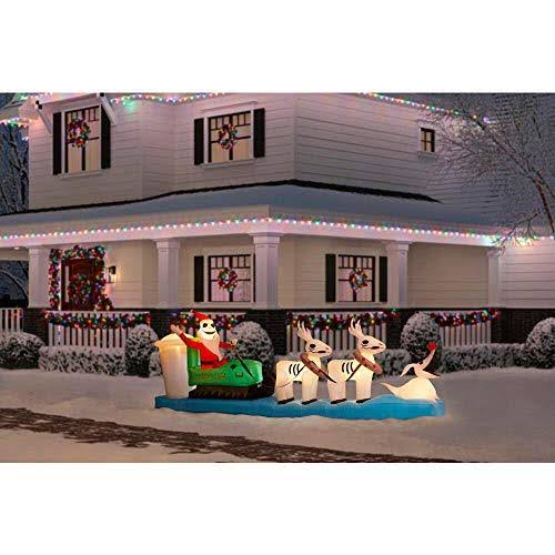 Colossal Airblown Inflatable Sleigh Scene P577784
