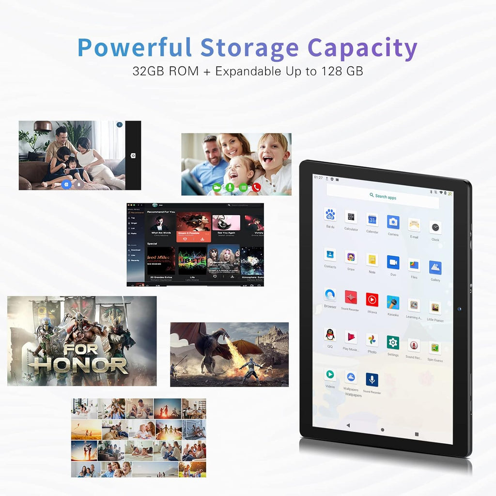 Black 10.1" 2GB RAM 32GB Storage Tablet Pack of 2 A78542
