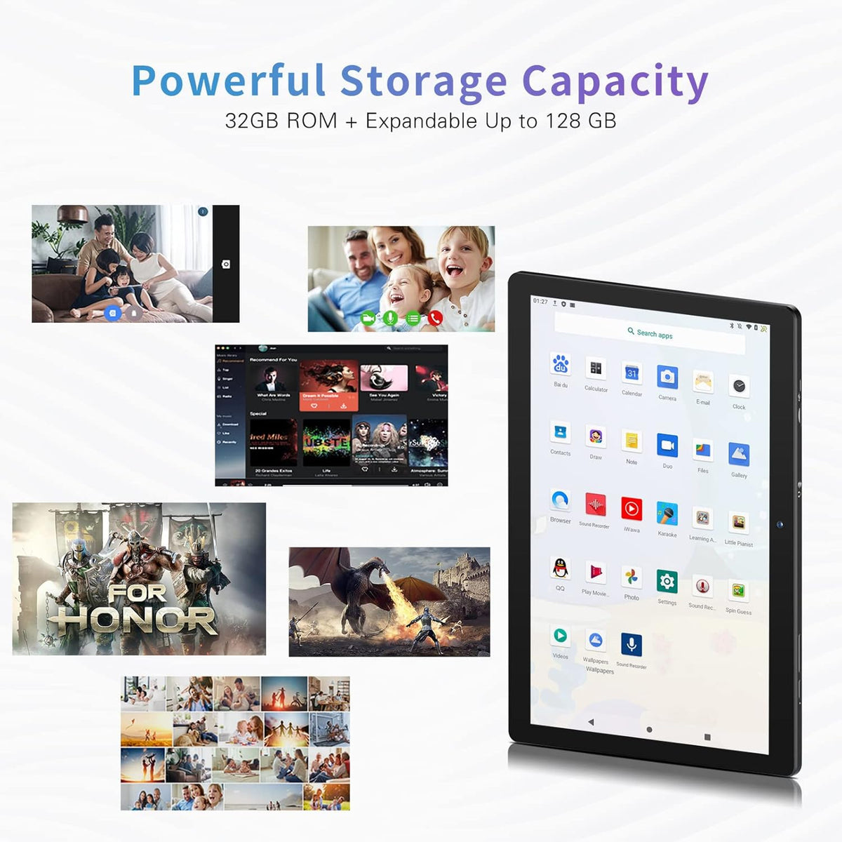 Black 10.1" 2GB RAM 32GB Storage Tablet Pack of 2 A78542