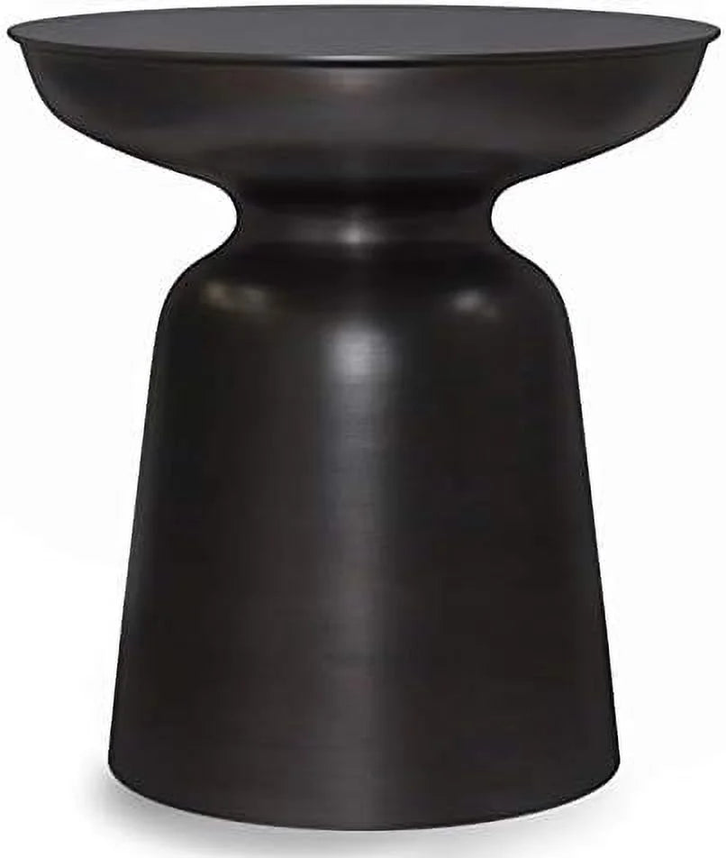 Antique Copper Metal End Table A380