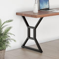 28-inch Metal Table Legs Set of 2 Black Cast Iron Heavy Duty N800