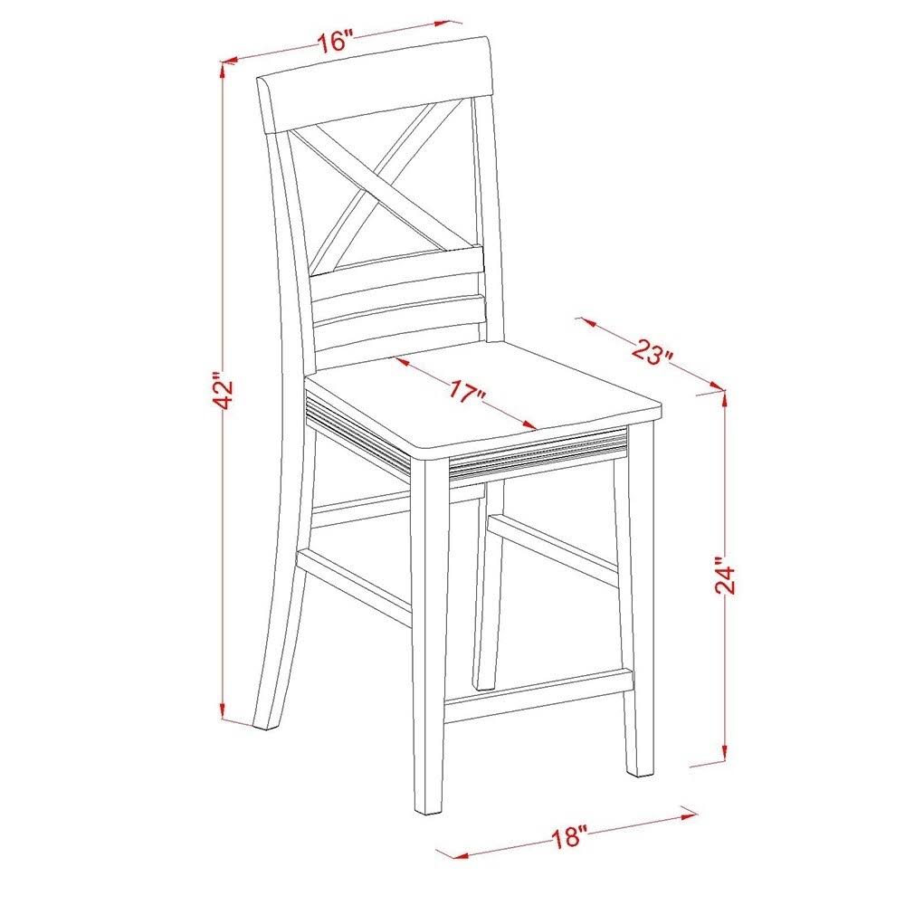 5 Piece Counter Height Pub Table Set K507