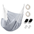 Hammock Chair with Pocket, Max 300 lbs, Dark Gray J740