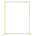 Square Metal Balloon Arch Stand Rectangle Arch Frame (6.6FT* 5.2FT Gold) K776079