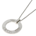 Silver Circle Necklace J736