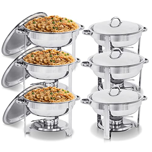 5 Qt Stainless Steel Chafing Dish Set of 2 H23796