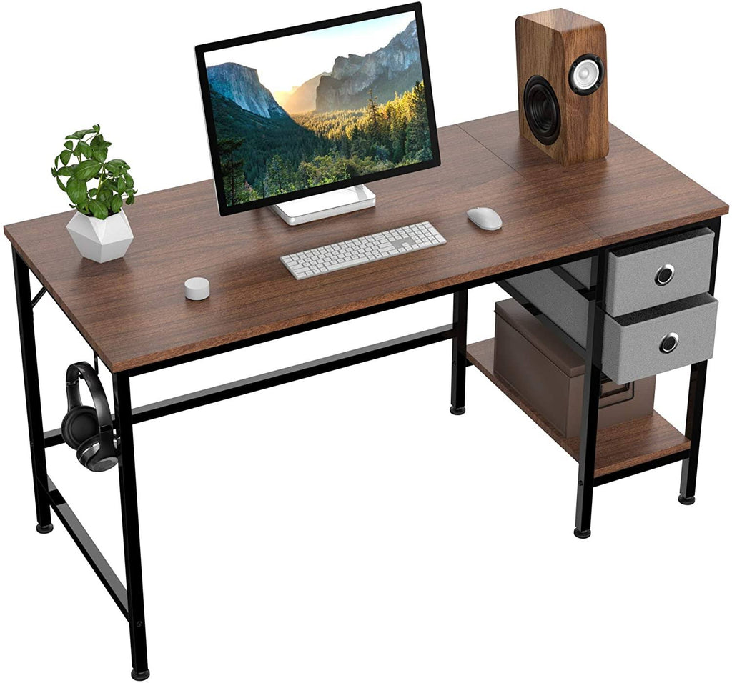 47x22 Desk with Drawers and Storage Shelves Q975