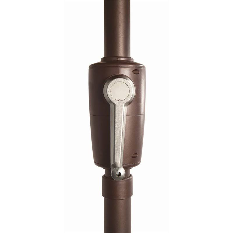 Black Octagon Push Button Tilt Market Umbrella Y52711