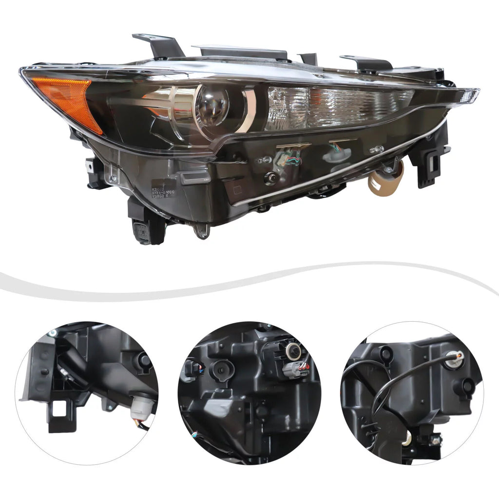 LED Halogen Headlight Set 2Pcs Left Right Side M632442