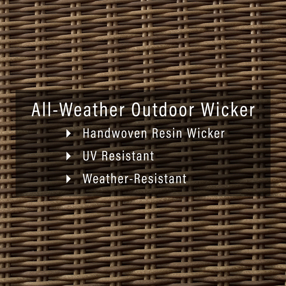 2 Piece Fabric Patio Sofa Set in Brown and Sand W88196