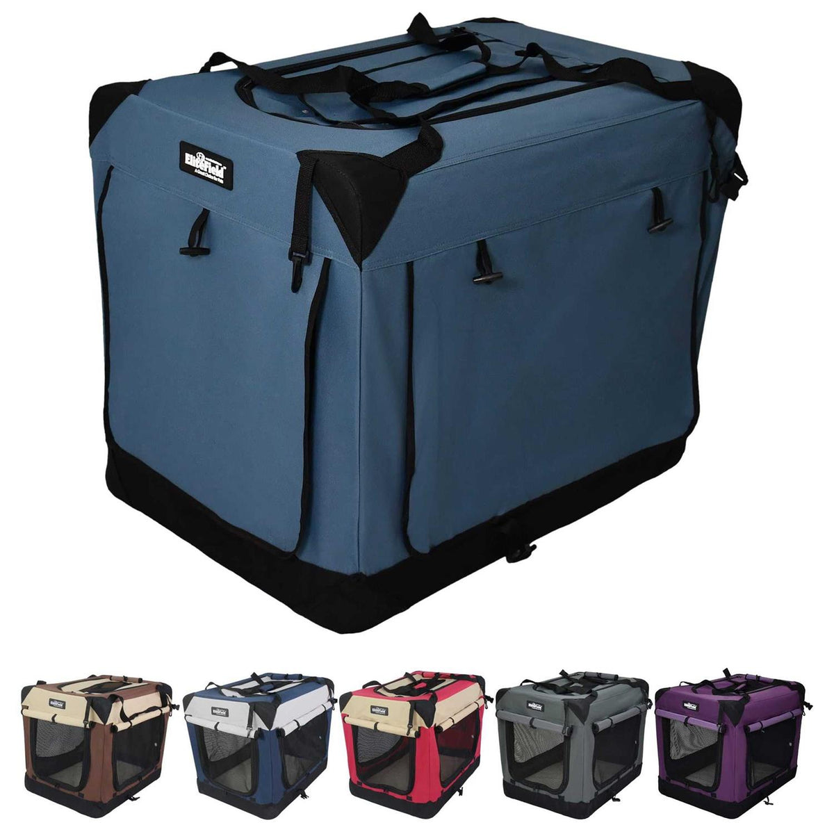 3-Door Folding Soft Dog Crate P632106