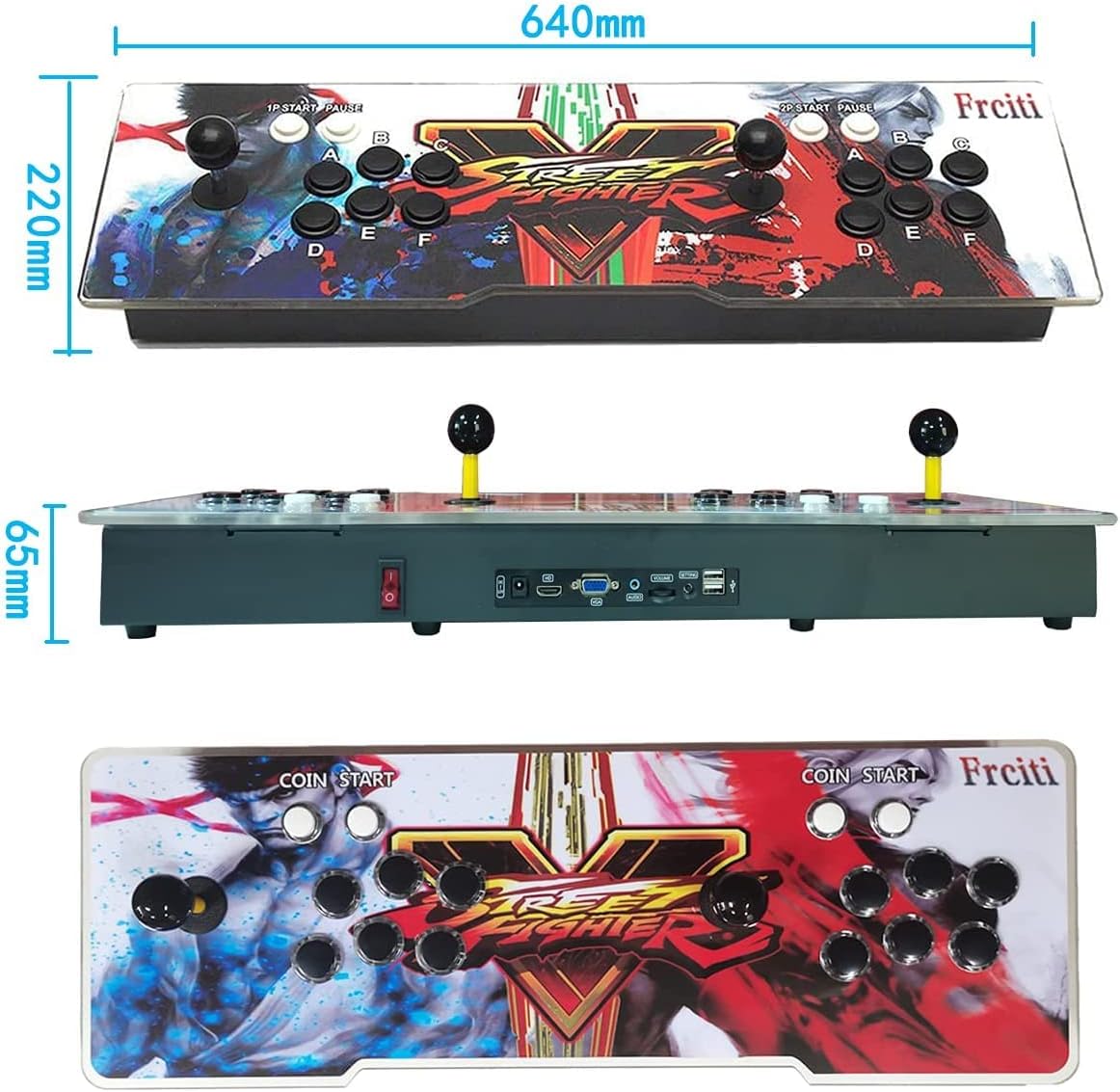 Arcade Game Console with 4200 Games, WiFi, 3D Games, 1280x720 Full HD, 4 Players P784215