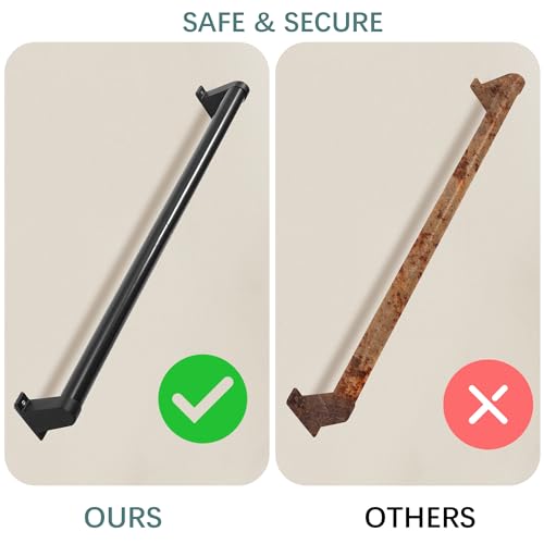 6ft Metal Stair Railing Handrail Kit H117