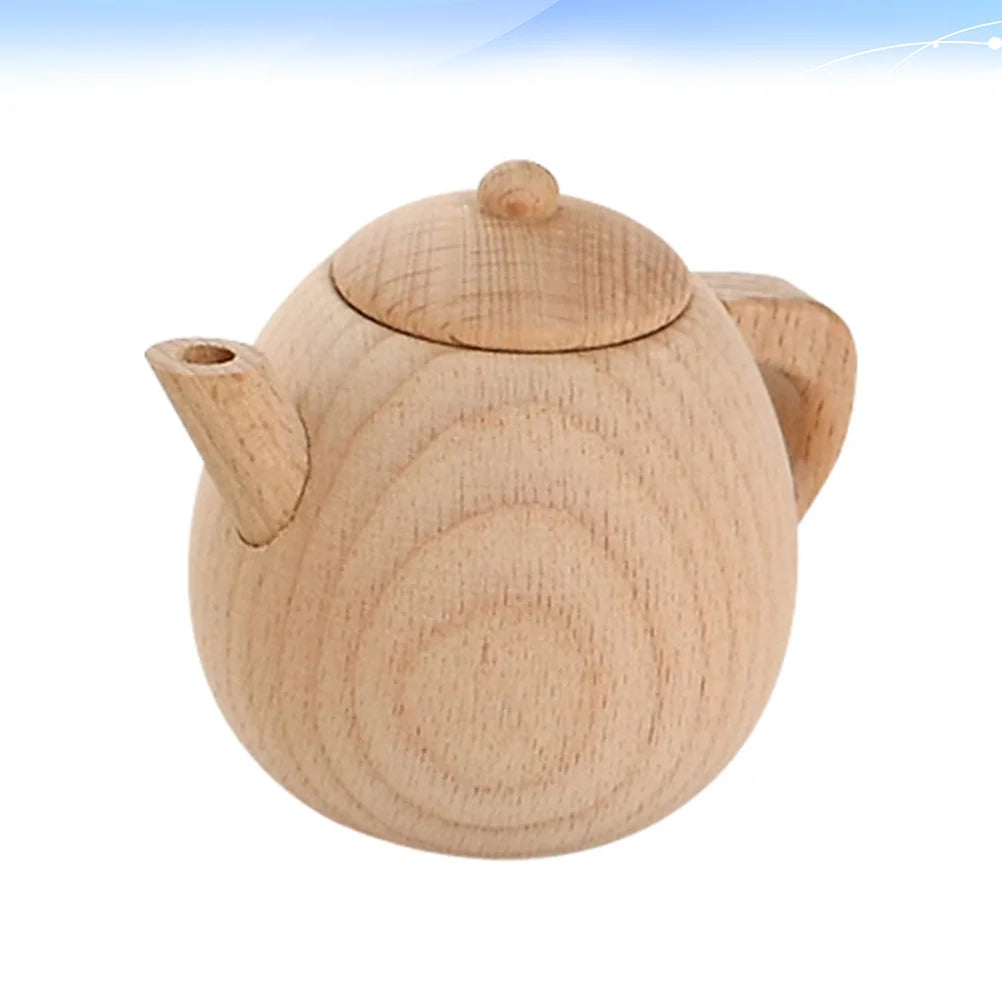 Solid Wood Tea Pot Toy V5536