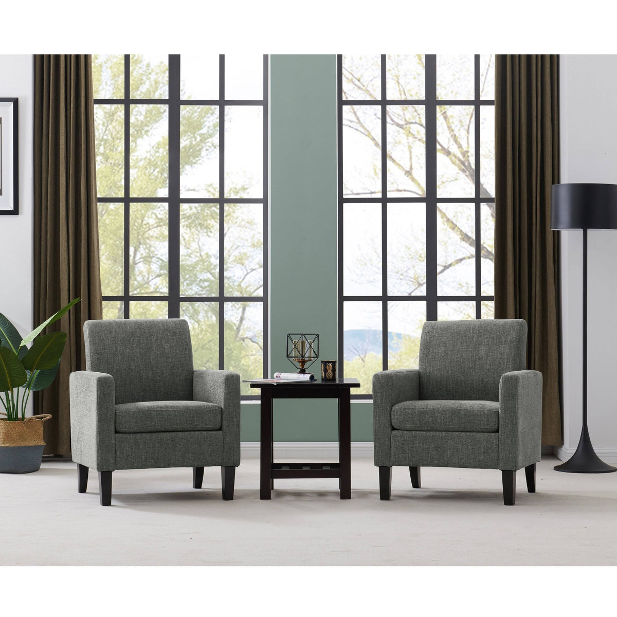 Pink Set of 2 Track Arm Chairs G7902