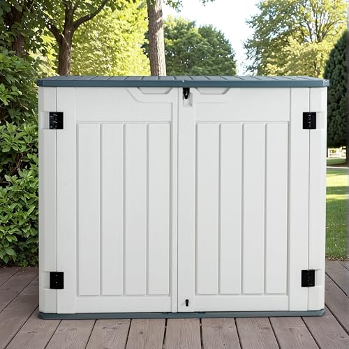 White 34 Cu. Ft. Outdoor Resin Storage Shed S32540