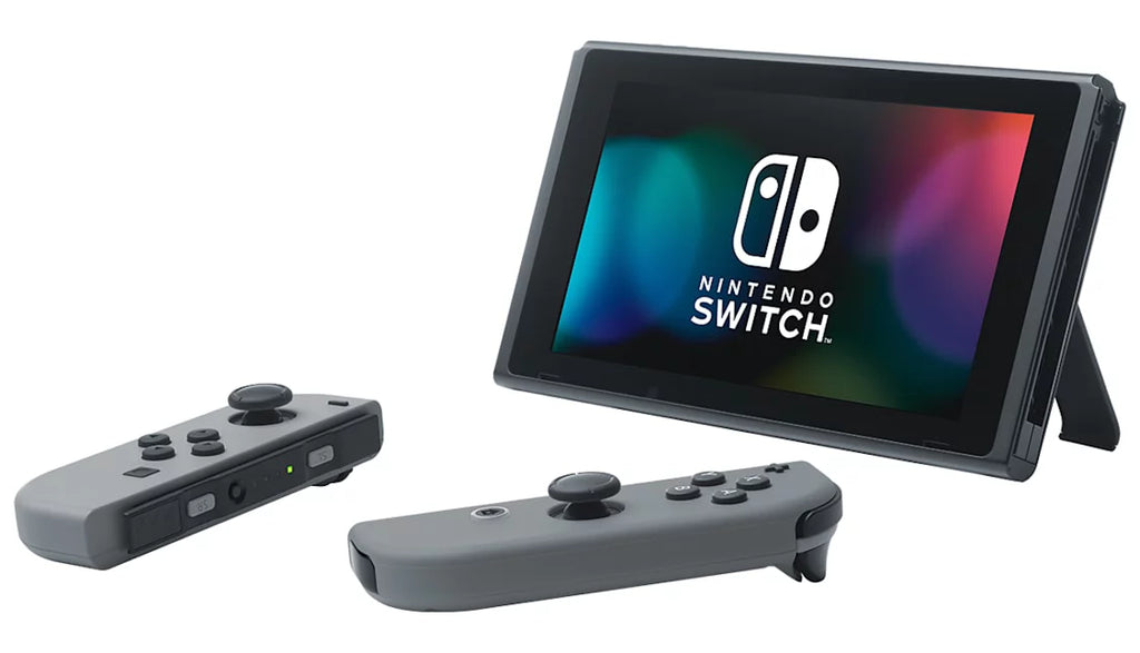 Gray Joy Con with HeadSet Bundle Accessories Used F273