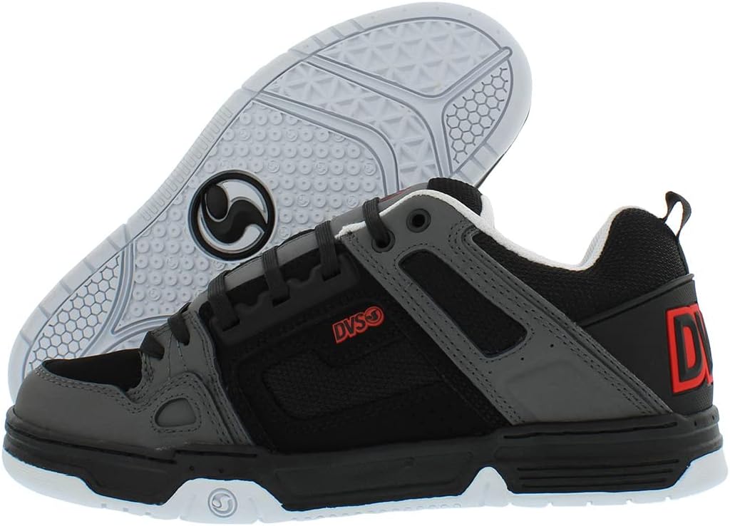 Men's Comanche Skate Black Charcoal Red Nubuck R989