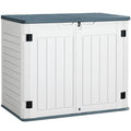 White 34 Cu. Ft. Outdoor Resin Storage Shed S32540