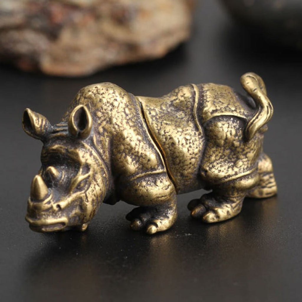 Rhino Ornament Handmade Sculpture X54657