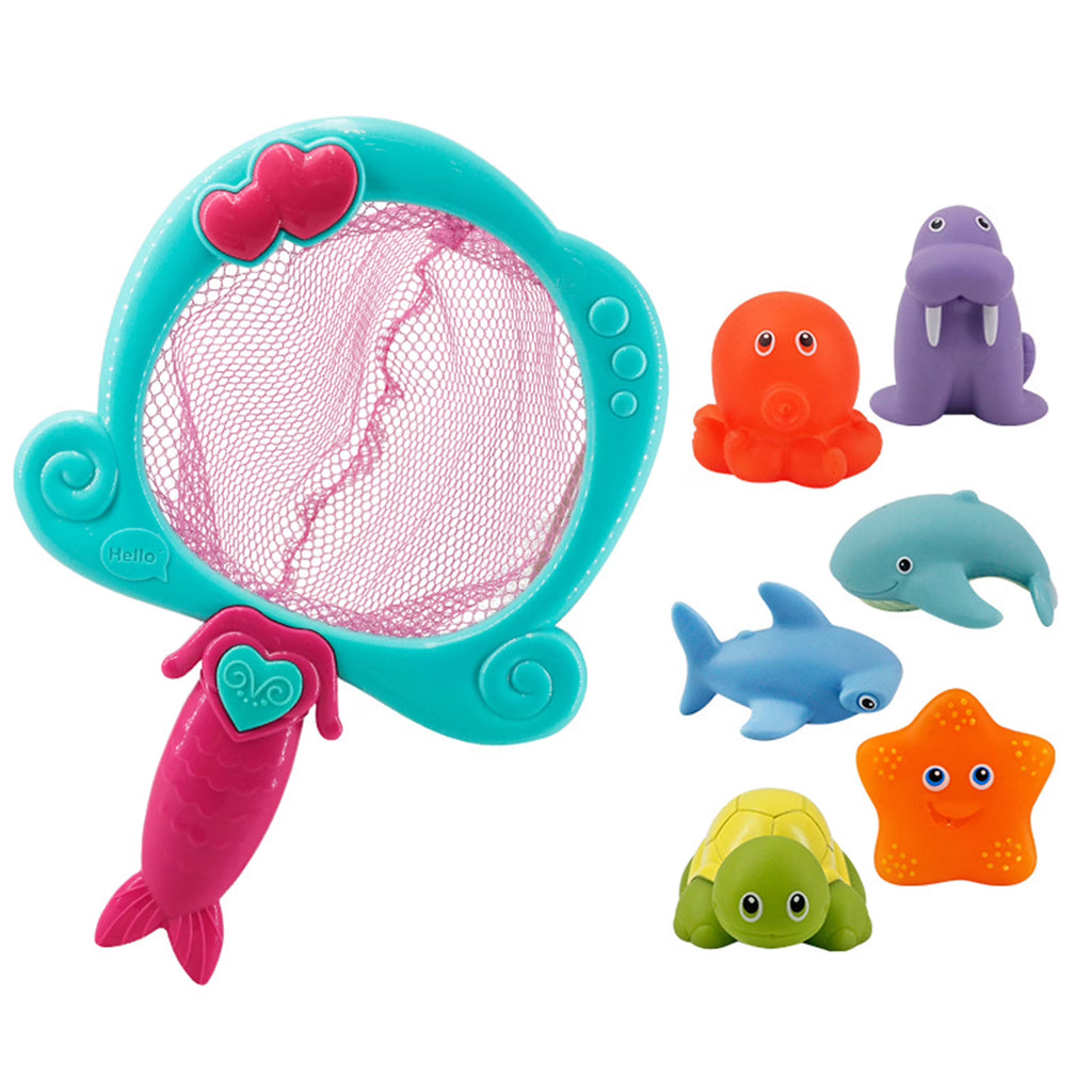 Color Changing Floating Baby Bath Toys with Net S5024