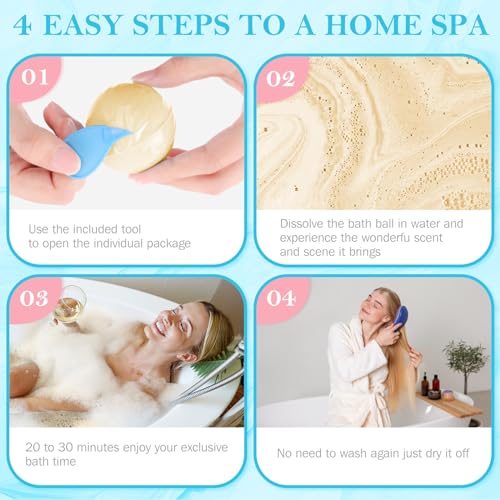 7 Packs Shea Butter Bath Bombs Set X291