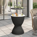 3-in-1 Ice Cooler Table Black Polypropylene E41532