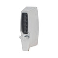 Mechanical Pushbutton Auxiliary Lock with Thumbturn Satin Chrome M21897