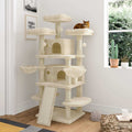 68 Inches Multi-Level Cat Tree with Cat Condo and Sisal Scratching N132486