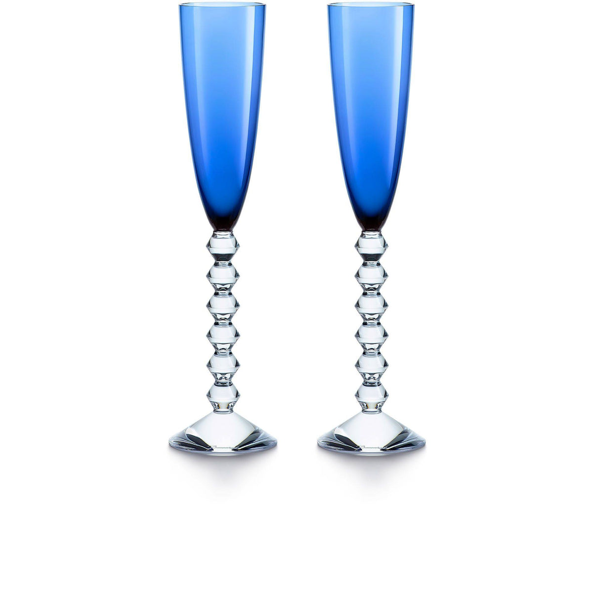 Blue Crystal Flute Set of 2 R2823
