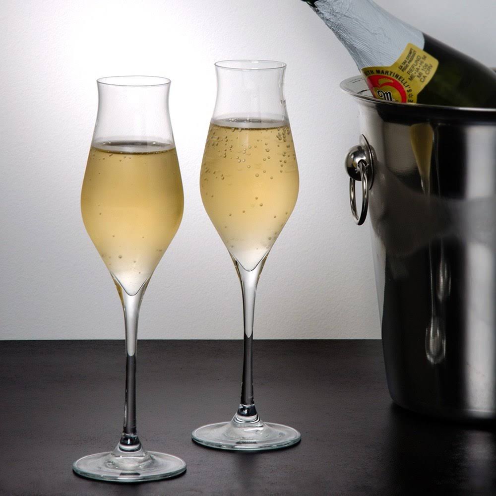 Assorted 7.75 oz. Flute Glass - 6/Pack J762938