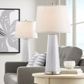 Set of 2 Gray Glass Table Lamps U341320