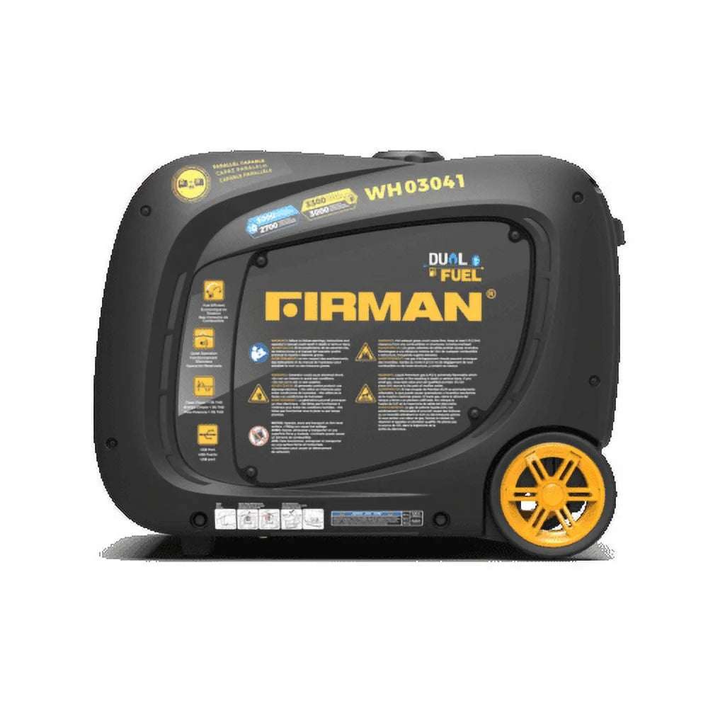 Dual Fuel Inverter Portable Generator 3300/3000W Recoil Start B68439