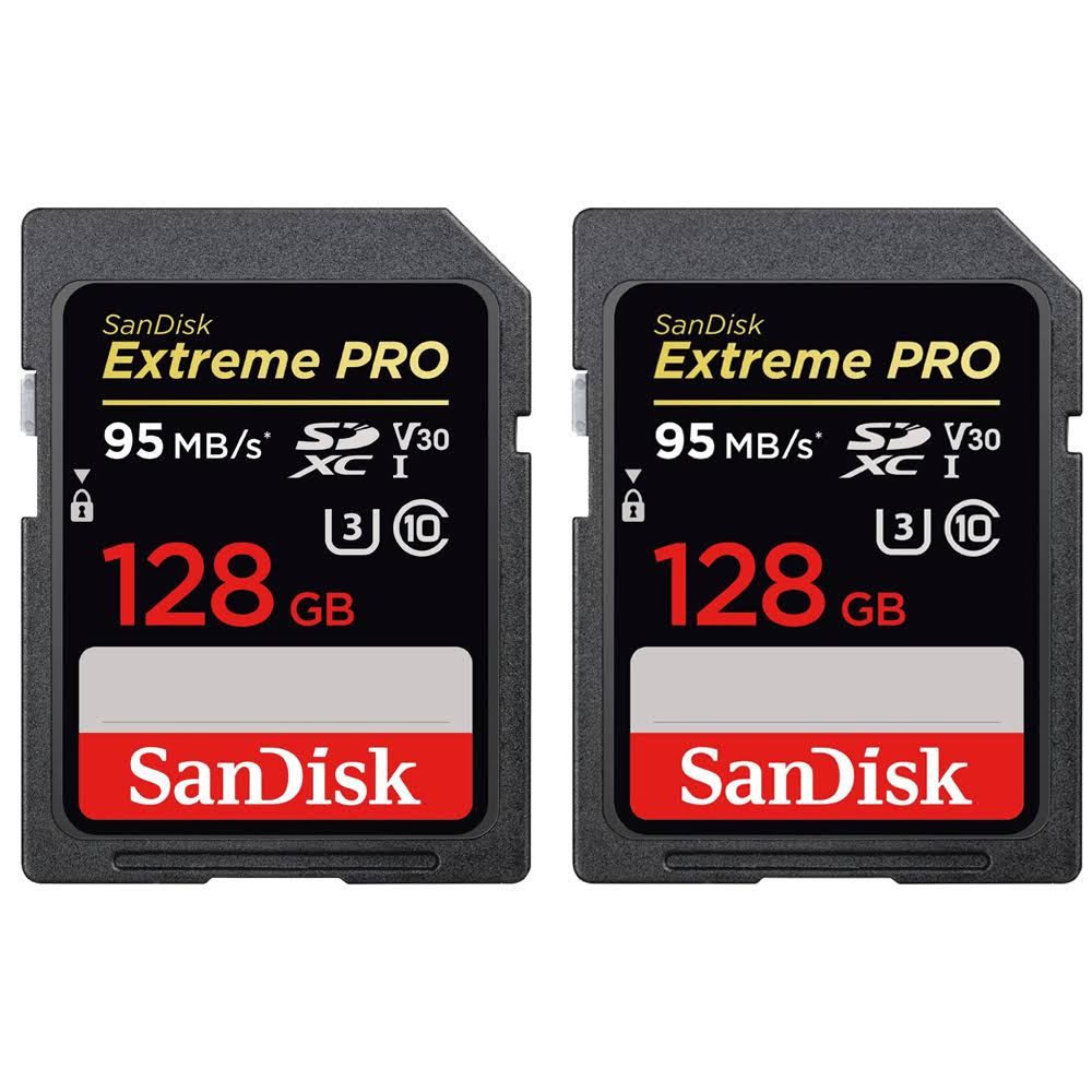 2 Pack 128GB SDXC Memory Card B74779