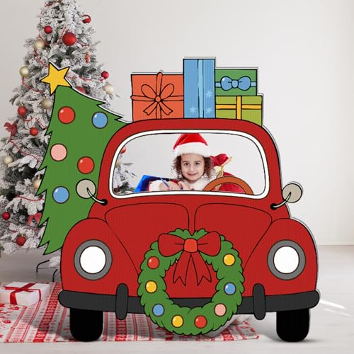 Christmas Truck Cardboard Cutout Stand Up 37 x 40 Inches H943