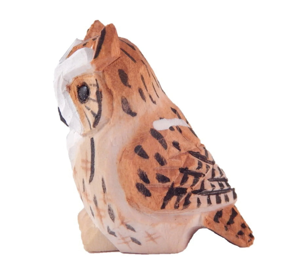 Wooden Owl Figurine D36612