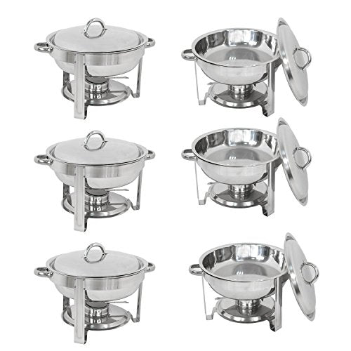 5 Qt Stainless Steel Chafing Dish Set of 2 H23796