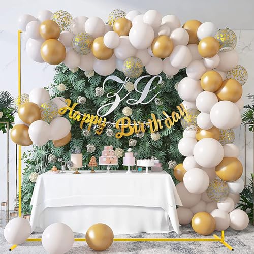 Square Metal Balloon Arch Stand Rectangle Arch Frame (6.6FT* 5.2FT Gold) K776079