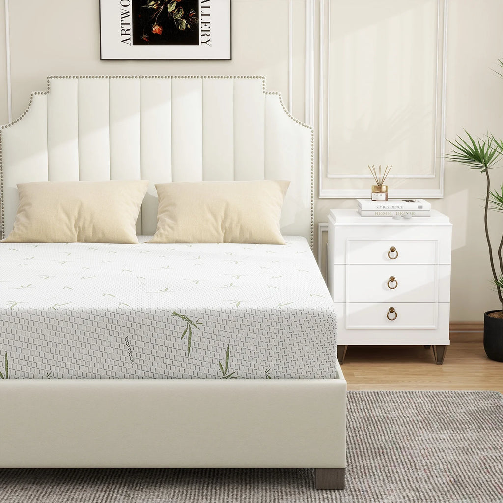 Twin Size Memory Foam Mattress with Cover C1445