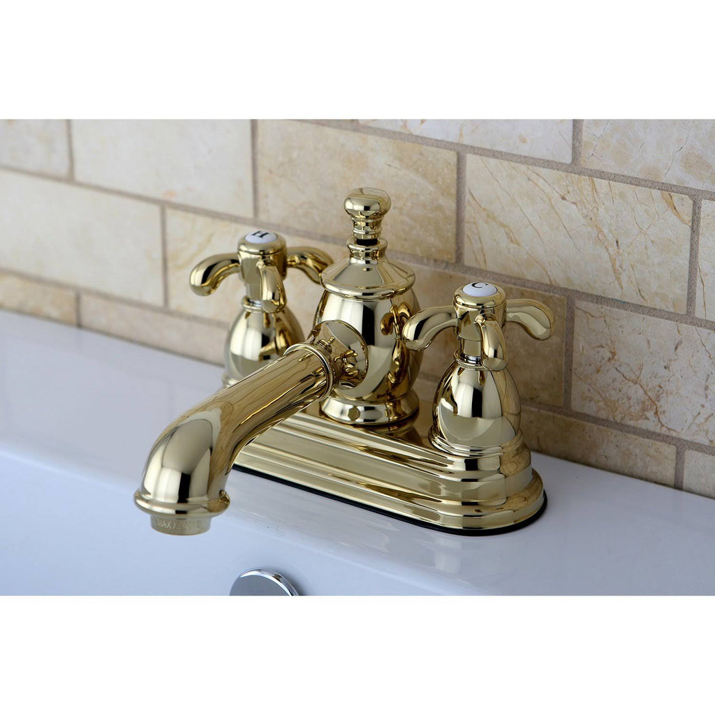4x22 Centerset Bathroom Faucet, Brushed Nickel W449