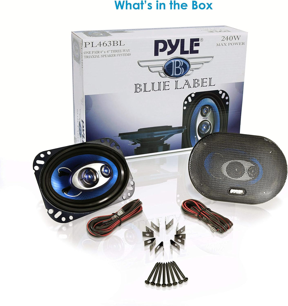 4'' x 6'' Three Way 240 Watt Car Speaker System R340684
