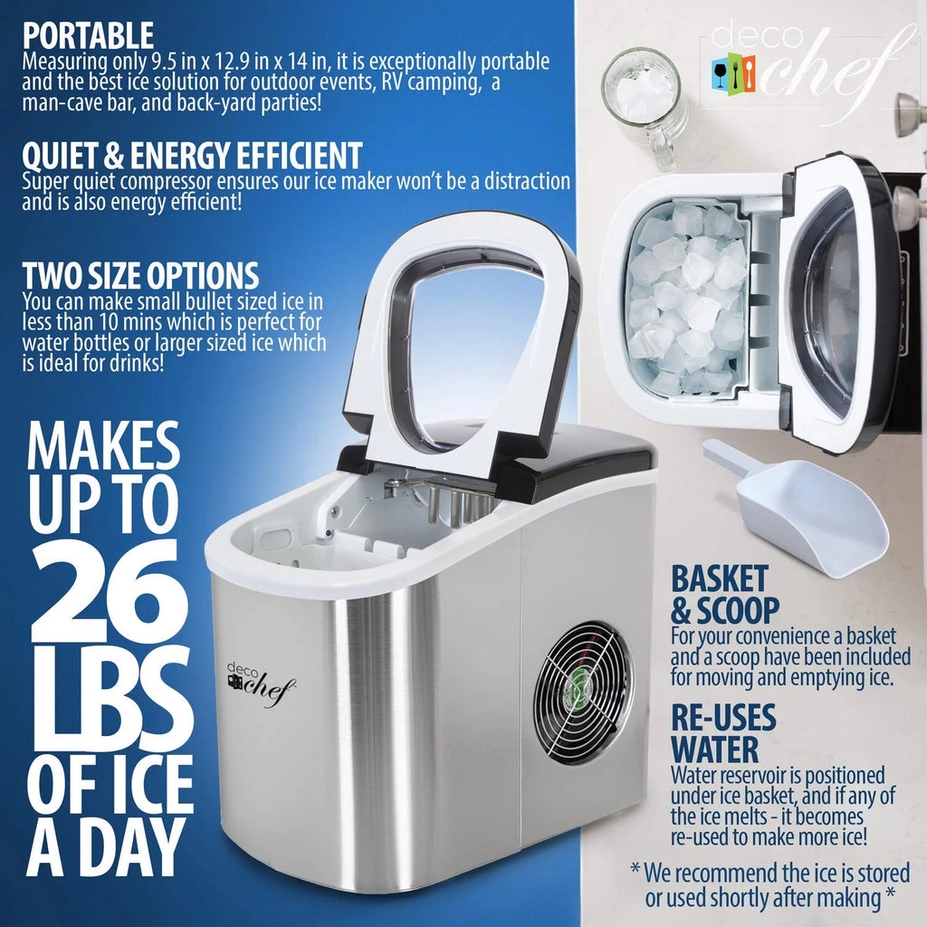 Stainless Steel Electric Top Load Ice Maker Z996654